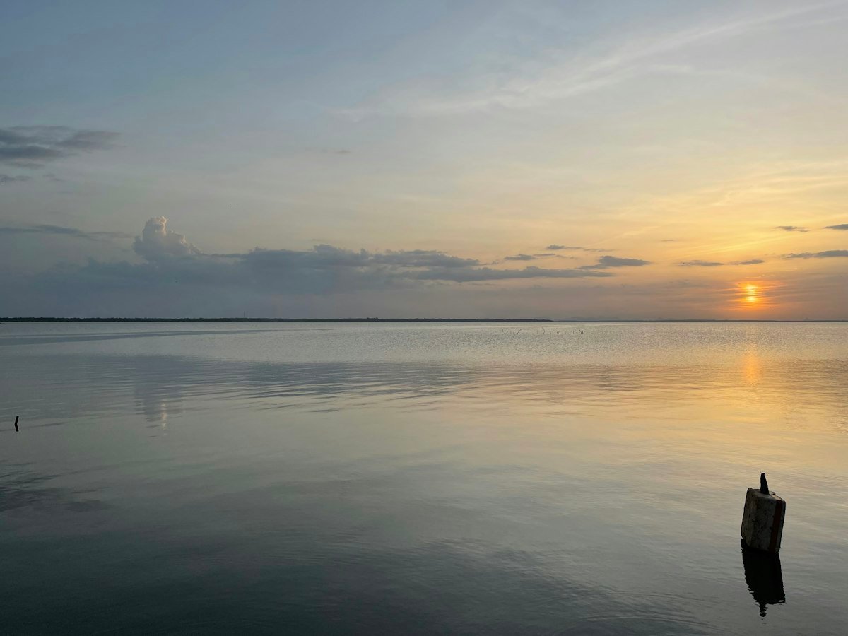 Sunset over Batticaloa waters