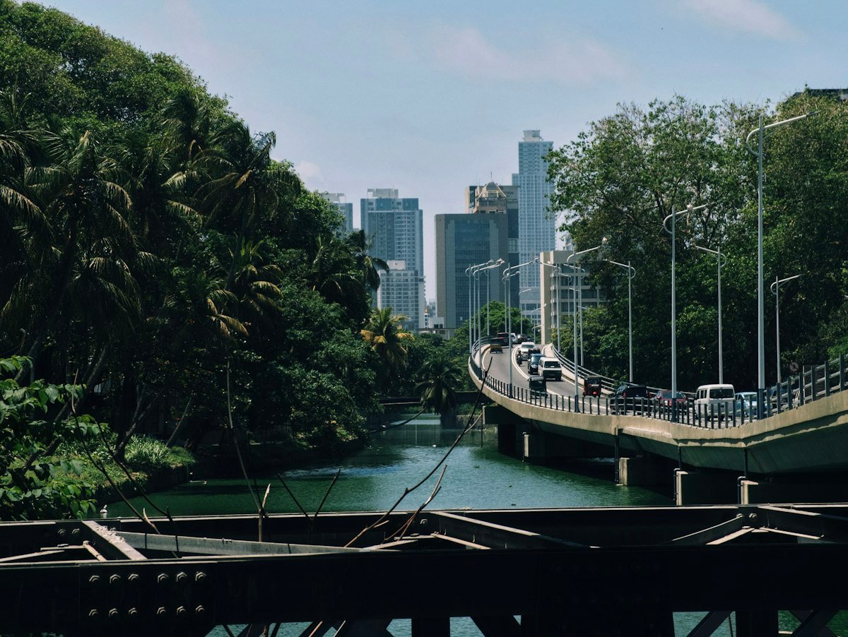 Colombo skyline beside water