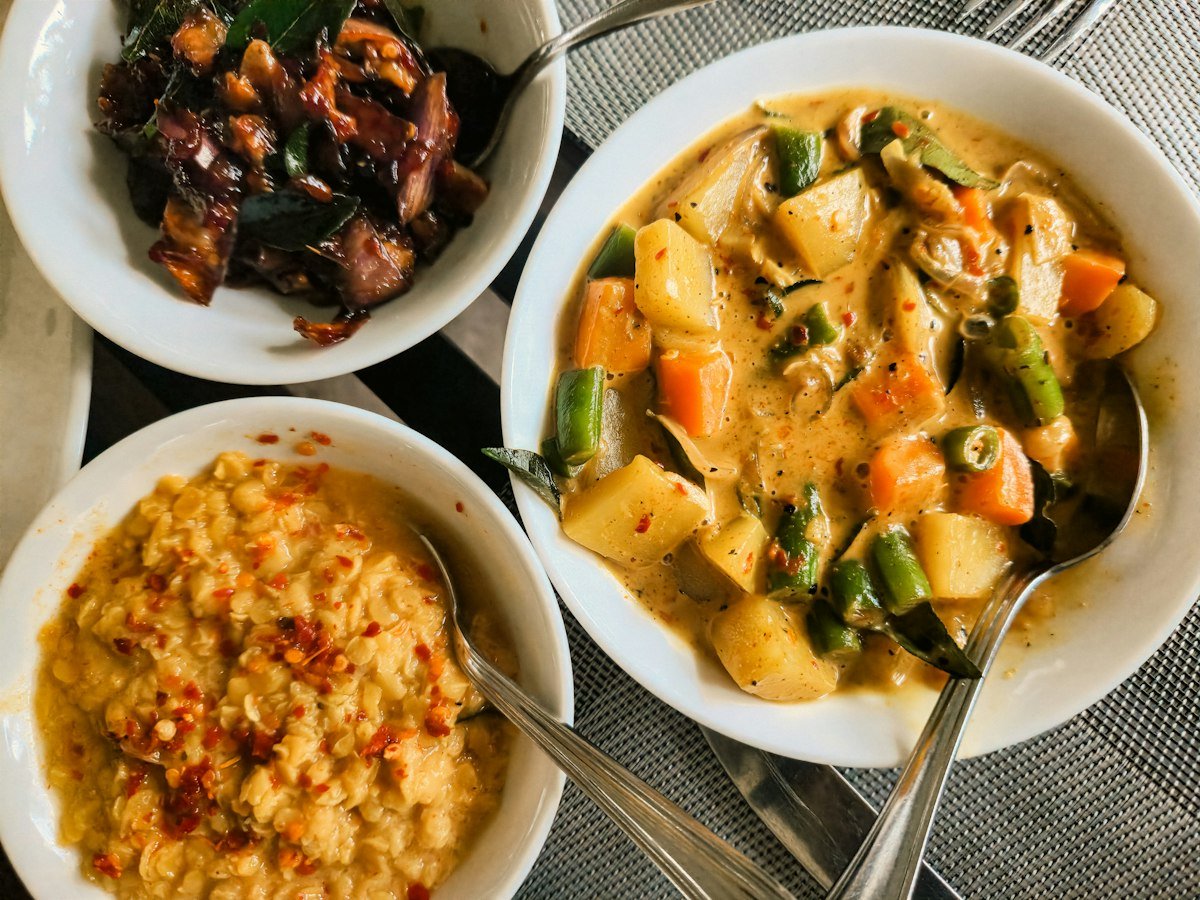 Selection of Sri Lankan curries